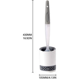 Silicone Toilet Brush With Soap Dispenser, Wall Mounted/Standing No Drilling Cleaning Brush With V1188-MS-227-2742