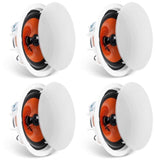 4 PCs 203.2 mm in Ceiling Speakers, 100-Watts, Flush Mount Ceiling & in-Wall Speakers System with V952-DPXDYSQ8YCSZTSBN5V9