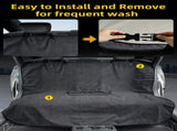 Black Waterproof Towel Car Back Seat Cover - Universal Non-Slip Sweat-Absorbent Bucket Seat V888-ELOSUNG45539