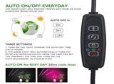 60 LED Full Spectrum Grow Light with 3 Timers, MultiColor V1237-ZY-506-0059