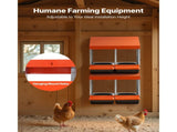 Chicken Nesting Boxes, 2 Compartments, Easy Egg Collection, Wall Mount, Easy to Assemble, Galvanized V952-JSCDXJS2GJ15PZUI4001V0