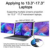 13.3 Inch FOPO Triple Portable Monitor 1080P FHD IPS Triple Monitor Laptop Screen Extender for V255-S300