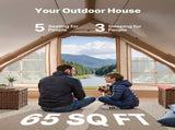 Inflatable Tents for Camping, 3-5 Person Easy Setup Blow up Tent with Hand Pump, 300D Oxford 4 V952-KJZP321MCQWZYXYAQV0