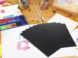 Black Paperboard for Crafts and Handicrafts, 100 Sheets A4 Painting and Drawing Paper for Artists V1192-AZ-W-20594