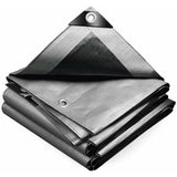 Heavy Duty Waterproof Polyethylene Tarpaulin 160G/M Grey And Black 3X4M V1188-MS-227-1221