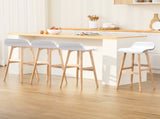 Artiss 4x Bar Stools Wooden Stool White BENT-C-077-WHX4