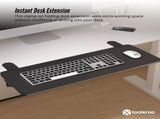 Tooleroo Folding Tray Desk Extender - Clamp-On Table Extension Shelf Black V238-SUPDZ-41974818668624