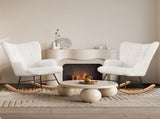 Levede Fleece Rocking Chair CH1130-BG