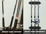 2 Pcs Magnetic Fishing Rod Holder for Car Fishing Pole Rack Vertical Rod Storage Holders for Truck V1192-AZ-W-3007