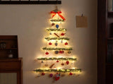 Christmas Tree Wall Hanging, Wooden Frame Walled Christmas Tree Christmas Decoration with Led V1366-AZ2-W-03985