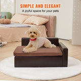 VEVOR Pet Sofa, Dog Couch for Medium-Sized Dogs and Cats, 28 x 20 x 13 inch Soft Leather Dog Sofa V952-PYCWSFPYZFXZU0X7XV0