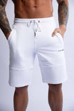 HARD HITTERS SLIM FIT TERRY SHORTS WHITE X-LARGE V697-SLIM-FIT-TERRY-SHORTS-WHITE-X-LARGE