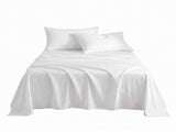 Giselle Kingsingle 500TC Cotton 4Pcs Sheet Set with 40cm Extra Deep Pocket for Thick Mattresses SHEETSETS-TC5-W-KS