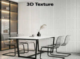Artiss 3D Wall Panels Vertical PVC Decorative Panels 50x50cm Set of 15 Feature Wall Vert WP-50X50-15PCS-VERT