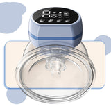 Blue Hands-Free Wearable Electric Breast Pump - Portable, Quiet & Rechargeable with LED Display V888-ELOSUNG36107