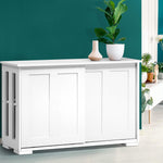 Artiss Buffet Sideboard Sliding Doors - SERA White FURNI-E-SIDE102-WH