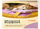Three piece set of four season warm pet tatami pillows,Extra Large Purple Yellow V1363-PS-02-YELLOW