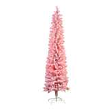 Christabelle LED Christmas Tree 1.8m Pink Candy Floss Pre-Lit Lights Multicolour Slim 112_OPCP6