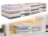 6Pcs Clear Zippered Storage Bag PVC Versatile Clothing Bag Foldable Sweater Blanket V1366-AZ2-W-14915