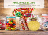 WHAMVOX Yellow Pineapple Tea Cookie Jar Storage Container for Fruit and Travel Kitchen Use V1189-WXFWAL-20260326-02309