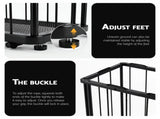 Everfit Ball Storage Rack Elastic Rope Ball Rack Wall Mounted & Floor Organizer BSR-A-MOUNT-RET