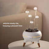 Jellyfish Smoke Ring Aroma Diffuser Humidifier, 7 Color Crack Night Light, Remote Control Timer V1265-AU-168-BAI