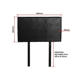 PU Leather Single Bed Headboard Bedhead - Black V63-768065