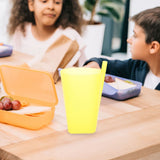 Reusable Cups with Straws for Kids, Green, 16-Pack Water Drinking Cups V1370-AZ4-15281