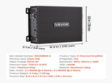Car Audio Amplifier, 2-Channel Bridgeable Car Amplifier, Full-Range Class AB Stereo Amp, Max. 2 x V952-2TDABL2X150WJE7E1001V9
