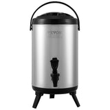 Stainless Steel Insulated Beverage Dispenser, 7.6 Liter, Thermal Hot and Cold Drink Server Dispenser V952-YLHLQQYX10L0ZNM43V0