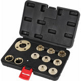 ROuter Guide Kit, 11 Pieces Imperial Size Brass ROuter Template Guide Kit, Lock Nut Adapter V1188-MS-227-2025