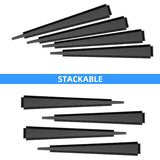 36 Pcs Furniture Leveling Wedges Black, Slip Tables, Chairs Cabinets, Waterproof and Non-Stackable V1237-MS-626-323
