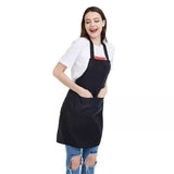 10 Pack Bib Apron - Unisex Black Apron Bulk with 2 Roomy Pockets Machine Washable for Kitchen V1370-AZ4-07824