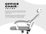 Ergonomic Reclining Office Chair - Lumbar Support, Adjustable Headrest VELTRA - GREY V274-FT-OC-2656B-WHGY