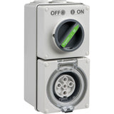 Schneider Electric Easy56 10A 500V 5 Pin Switched Socket, Grey V1202-V1-CLIEY56C510