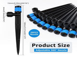 36-Pack 360 Degree Drip Irrigation Emitters, High Flow Rate, Anti-Clog & Long Service Life, for V1369-AZ3-W-12001