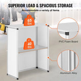 Portable Tradeshow Podium Table, 785 x 380 x 1815 mm, Display Exhibition Counter Stand Booth Fair V952-LSZST20DCSHFJDPZYV0