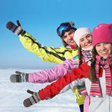 Pack of 3 pairs - Warm gloves for women - Extra thick - Knitted imitation - Suitable for cold V1188-ZXY-117-0027