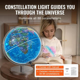 VEVOR Illuminated World Globe with Stand, 330.2 mm, Educational Earth Globe with Stable Heavy Metal V952-DQYJJLFGXZ13SKWELV9