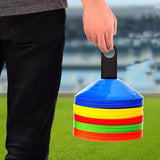50Pcs Soccer Cones with Storage Bags and Brackets Sports Training Marker Discs V1308-DSZKI-257