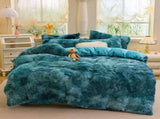 Tie-Dye Bedding Set Three-Piece Bedding Set Soft Bedding Trendy Bedding Home - Starry - sky Aqua V1102-114-52798-STA-200-240CM
