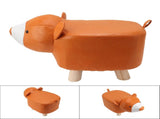 Cute Animal Footstool with Soft Padded Cushion and Prevent Slip Feet Small Footrest Stools for Kids V1294-YM0703-3116230004215