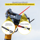 Hay Spear 49" Bale Spear 3000 lbs Capacity, Bale Spike Quick Attach Square Hay Bale Spears, Red V952-CM45X12503000DTT1V0