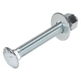 1/2" x 4" Zinc Carriage Bolt Kit, Grade 307A by Makers Bolt V1258-DP02-F-79