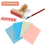 4-Pack White Rubber Stamp Blocks for Printmaking, Carving, and Crafting Projects - Material for V1192-AZ-W-25657