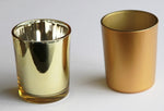 40 Bulk Pack Matt Gold Glass Votive Candle Holders Table Centreoieces Xmas Wedding Anniversary Event V382-MATTGX40