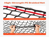 Round Bale Hay Net, 1.8 x 1.8 x 1.8 m, 38.1 x 38.1 mm Holes, PE Material, Knotless Design, with Zip V952-MGCWXWYWJW669QY4O001V0