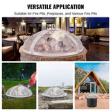 Fire Pit Spark Screen Round 30", Reinforced Heavy Duty Steel Metal Cover, Outdoor Firepit Lid, V952-HKWZ201BXGYXDX8F7V0