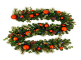 Christabelle 2.74m Sable Fir Christmas Garland Pre Lit Multi Function LED Timer Mantel Staircas 112_SENSF274