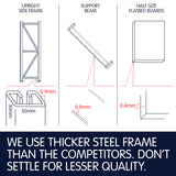 Garage Storage Steel Rack Shelving 1.5m-wide 400kg 4XLS-125